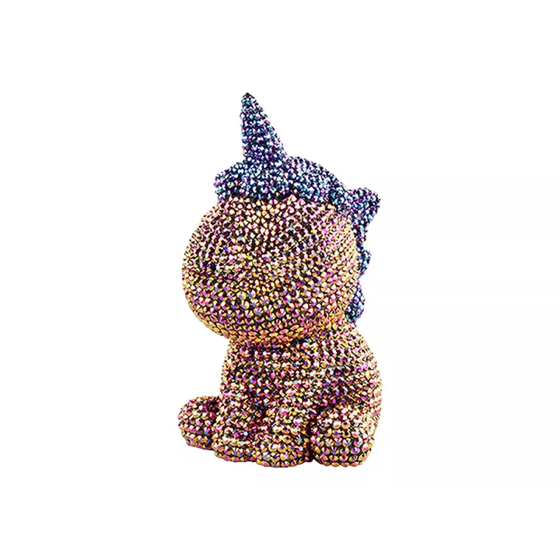 LEAN TOYS Creative Unicorn Kit DIY Diamonds Crystals Brown