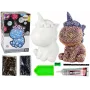 LEAN TOYS Creative Unicorn Kit DIY Diamonds Crystals Brown
