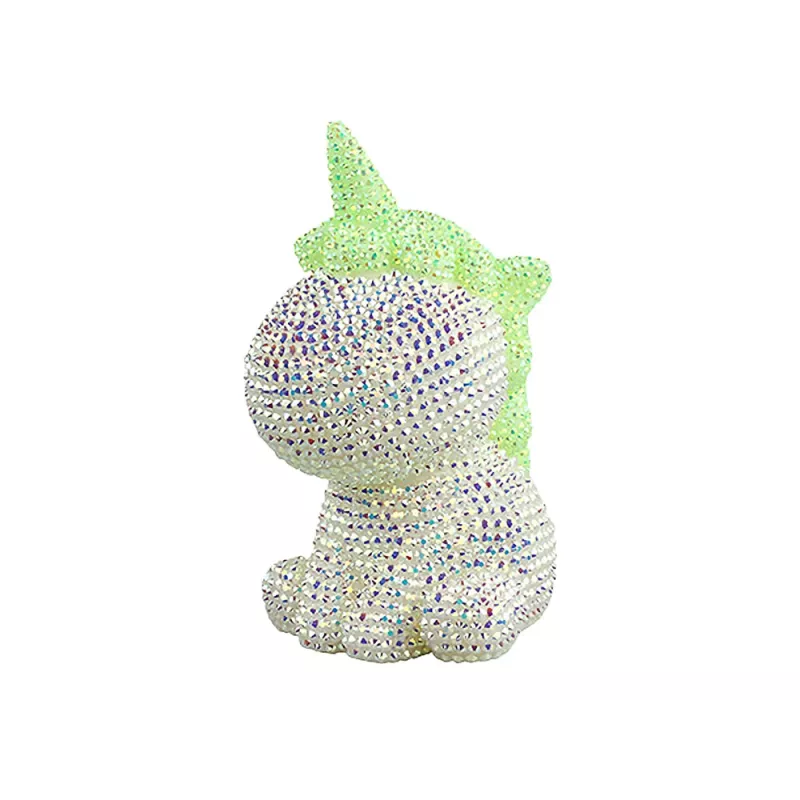 LEAN TOYS Creative Unicorn Kit DIY Diamonds Crystals Green