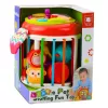 LEAN TOYS Cylinder Sensory Cube Interactive Shape Sorter with Lights and Sounds - Multicolor (22659)