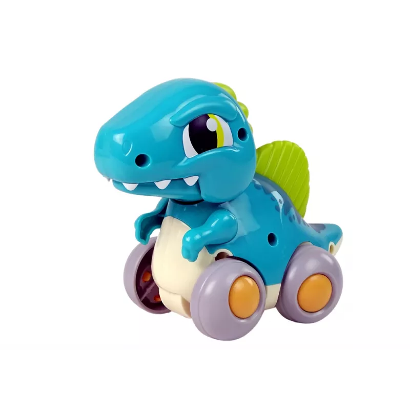 LEAN TOYS Dinosaur on Wheels Blue Figure