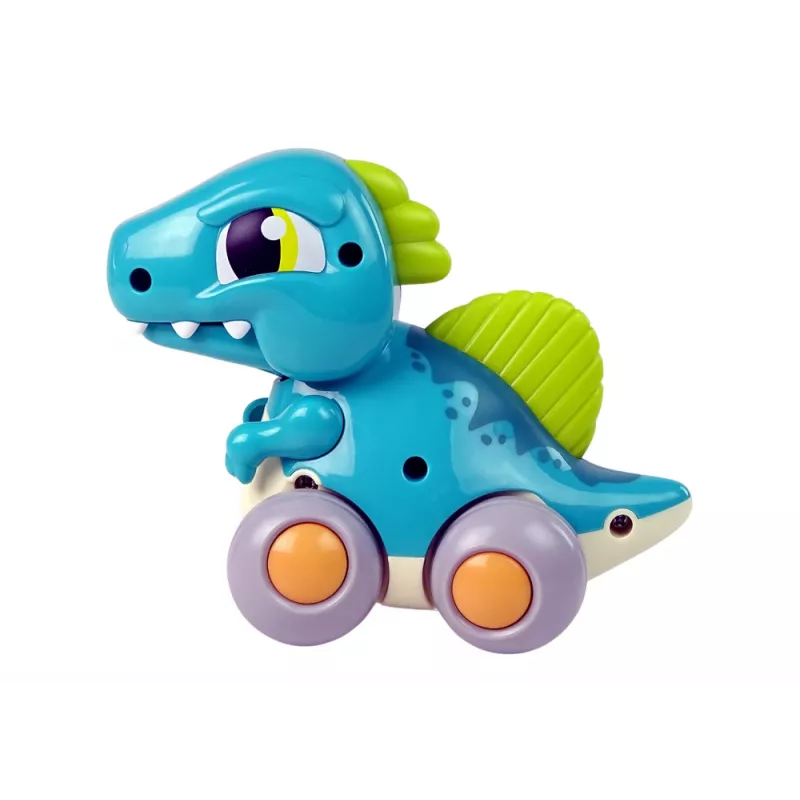 LEAN TOYS Dinosaur on Wheels Blue Figure