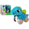 LEAN TOYS Dinosaur on Wheels Blue Figure