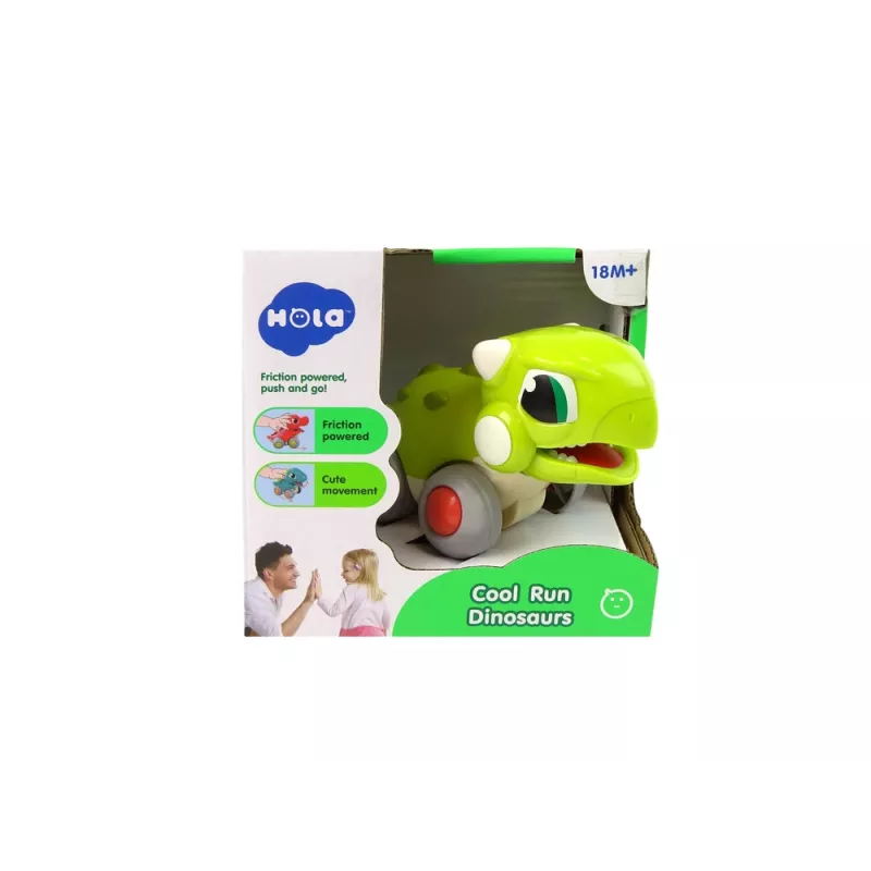 LEAN TOYS Dinosaur On Wheels Green Figure