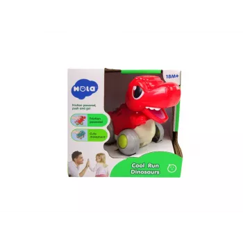 LEAN TOYS Dinosaur On Wheels T-Rex Red Figurine