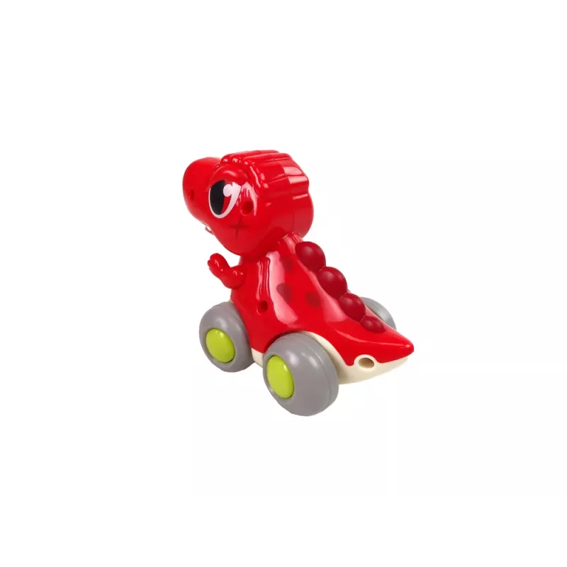 LEAN TOYS Dinosaur On Wheels T-Rex Red Figurine