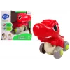 LEAN TOYS Dinosaur On Wheels T-Rex Red Figurine