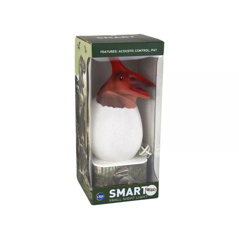 LEAN TOYS Dinosaur Pterosaur LED Micro USB Egg Lamp - 16 RGB Colors, Touch & Remote Control, Rechargeable