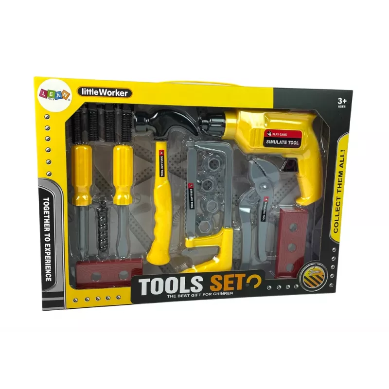 LEAN TOYS DIY Drill Hammer Screwdriver Set