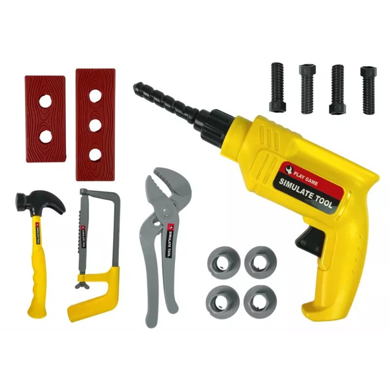 LEAN TOYS DIY Drill Hammer Screwdriver Set