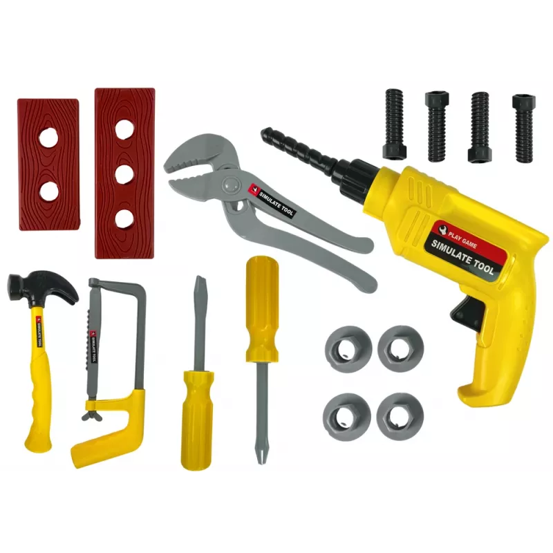LEAN TOYS DIY Drill Hammer Screwdriver Set