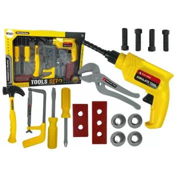 LEAN TOYS DIY Drill Hammer Screwdriver Set