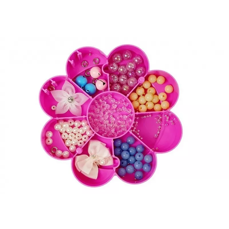 LEAN TOYS DIY Jewelry Bead Set Folding Mirror Box