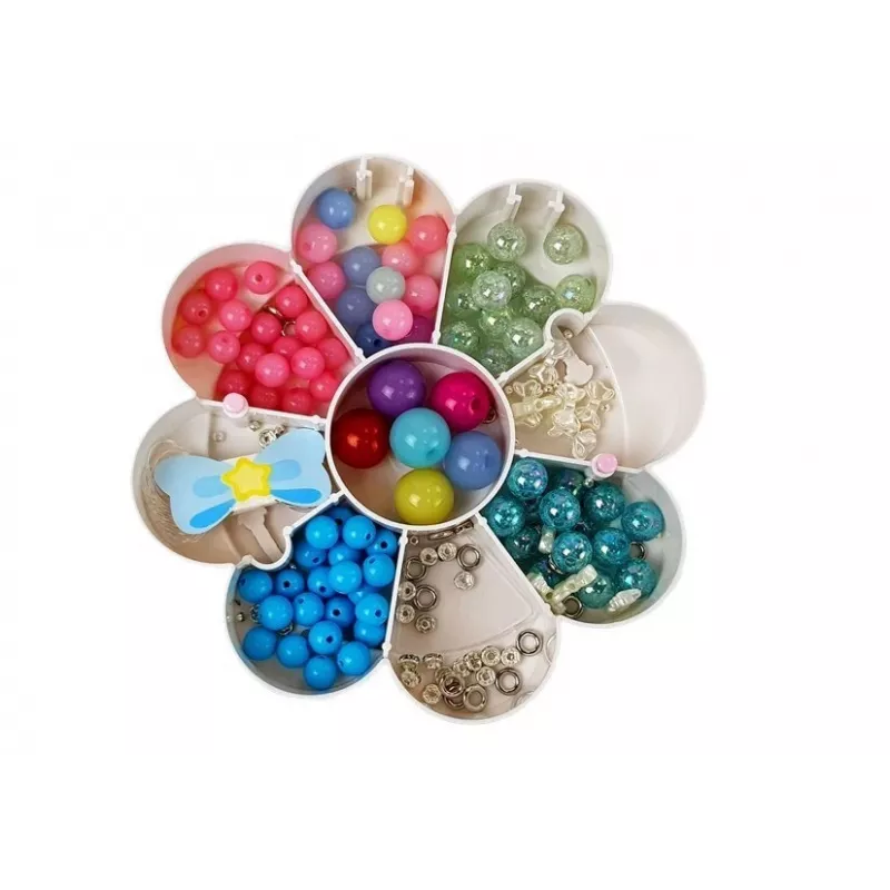 LEAN TOYS DIY Jewelry Bead Set Folding Mirror Box