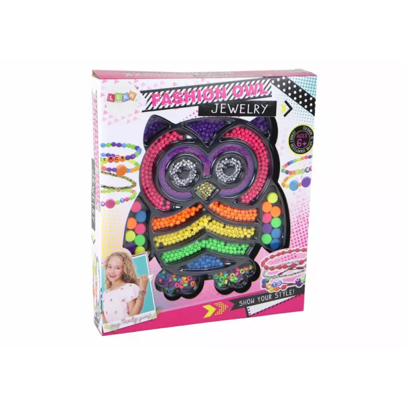 LEAN TOYS DIY Jewelry Making Kit Beads 3000 Pieces Owl