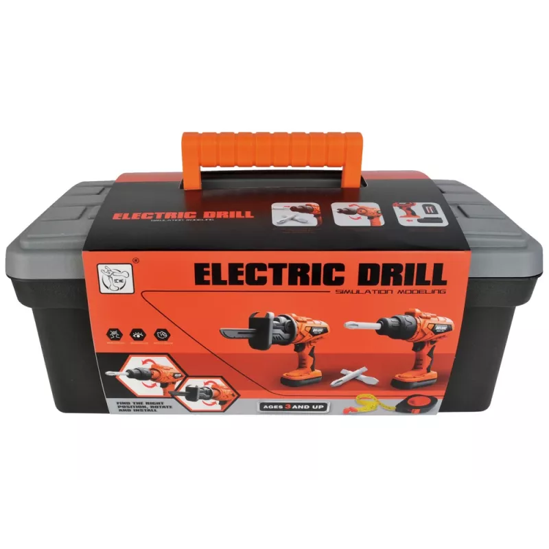 LEAN TOYS DIY Kit Tool Box Battery Drill
