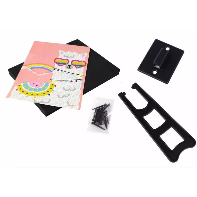 LEAN TOYS DIY Set Sequins High Heels Owl Frame Colorful