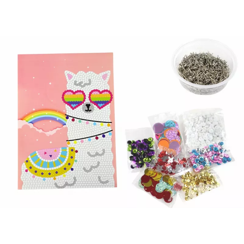 LEAN TOYS DIY Set Sequins High Heels Owl Frame Colorful