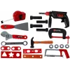LEAN TOYS DIY Tool Kit in a Suitcase Black – 187-Piece Chrome Vanadium Steel Tool Set with Trolley Case