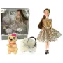 LEAN TOYS Doll For Children Emily With Dog Long Hair