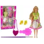 LEAN TOYS Doll Long Hair Painting Dress