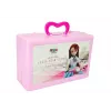 LEAN TOYS Doll Model Set of Clothes Dressing Jewelry in a Suitcase