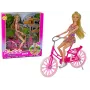 LEAN TOYS Doll on a Bicycle Pink