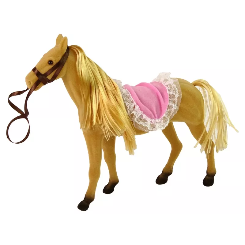 LEAN TOYS Doll Rider with Brown Pony Figures