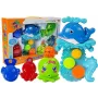 LEAN TOYS Dolphin Bathing Kit Sea Animals Plastic Waterfall