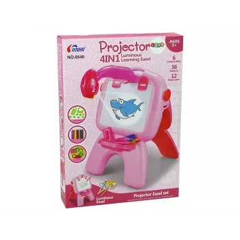 LEAN TOYS Double-sided Board Chalk Pens Stand Projector Pictures Pink
