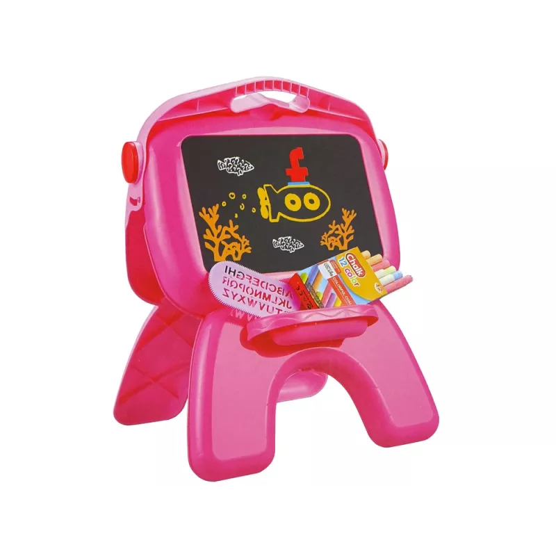 LEAN TOYS Double-sided Board Chalk Pens Stand Projector Pictures Pink