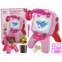 LEAN TOYS Double-sided Board Chalk Pens Stand Projector Pictures Pink