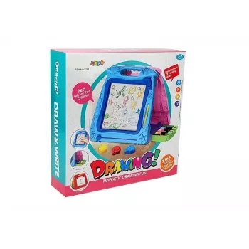 LEAN TOYS Double-Sided Drawing Board with Markers and Magnets