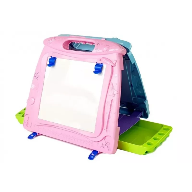 LEAN TOYS Double-Sided Drawing Board with Markers and Magnets