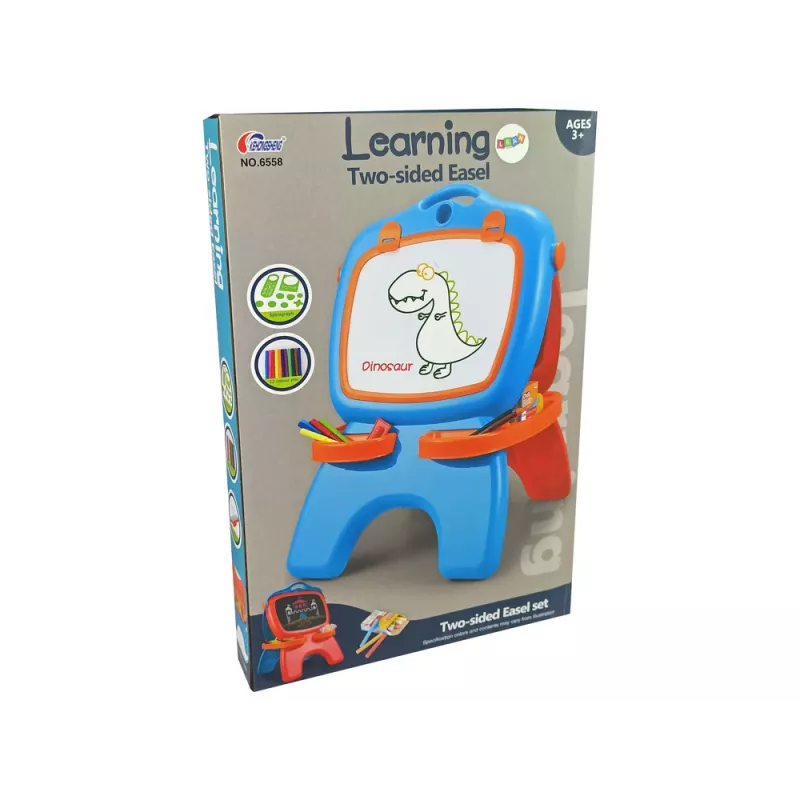 LEAN TOYS Double-sided Magnetic Chalkboard Blue and Red Templates