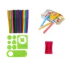 LEAN TOYS Double-sided Magnetic Chalkboard Blue and Red Templates