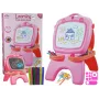 LEAN TOYS Double-sided Magnetic Chalkboard Pink Templates