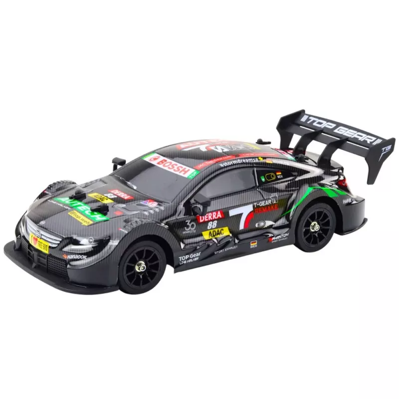 LEAN TOYS Drift Car RC Black Carbon 30km/h 1:16