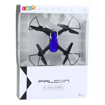 LEAN TOYS Drone Six-Axis Gyroscope LED Lights 360° Rotation Blue