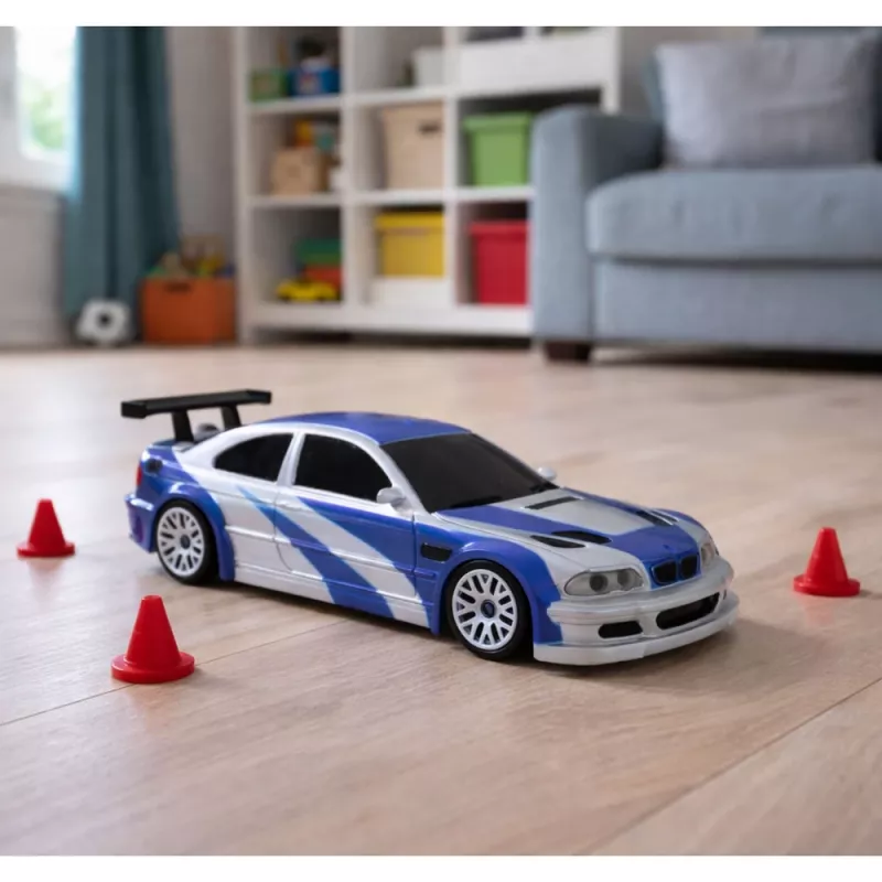 LEAN TOYS E46 Remote Controlled Drift Sports Car RC Cones 15 km/h 1:43