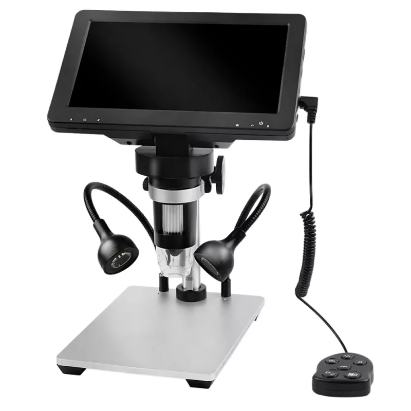 LEAN TOYS Educational Digital Microscope Remote Control Wired 1200X LCD 7 INCH HD Camera