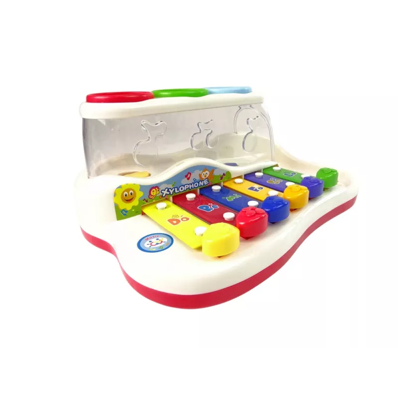 LEAN TOYS Educational Dulcimer for Toddler Hammer Colourful Balls