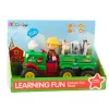 LEAN TOYS Educational Interactive Tractor for Toddlers with Animals, Lights & Sounds