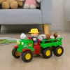 LEAN TOYS Educational Interactive Tractor for Toddlers with Animals, Lights & Sounds