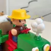 LEAN TOYS Educational Interactive Tractor for Toddlers with Animals, Lights & Sounds