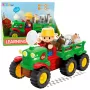 LEAN TOYS Educational Interactive Tractor for Toddlers with Animals, Lights & Sounds