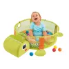 LEAN TOYS Educational Mat with Turtle Playpen Balls for Baby