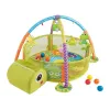 LEAN TOYS Educational Mat with Turtle Playpen Balls for Baby