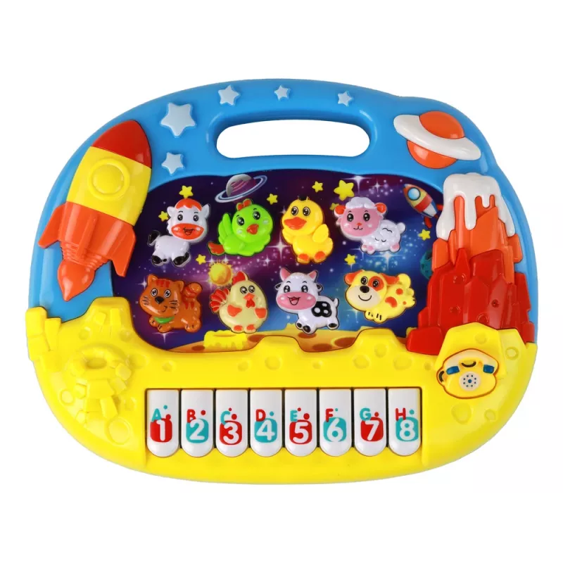 LEAN TOYS Educational Piano Learning English Organs Animals Space