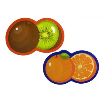 LEAN TOYS Educational Puzzle For Babies Fruits 5 Parts 40 Pieces